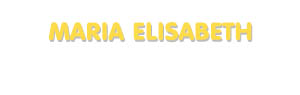 Der Vorname Maria Elisabeth